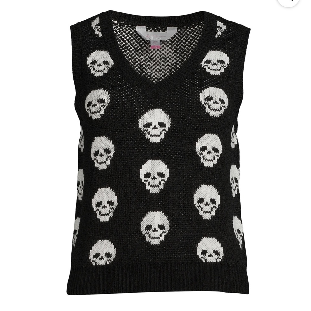 No Boundaries Black and White Knit Vest